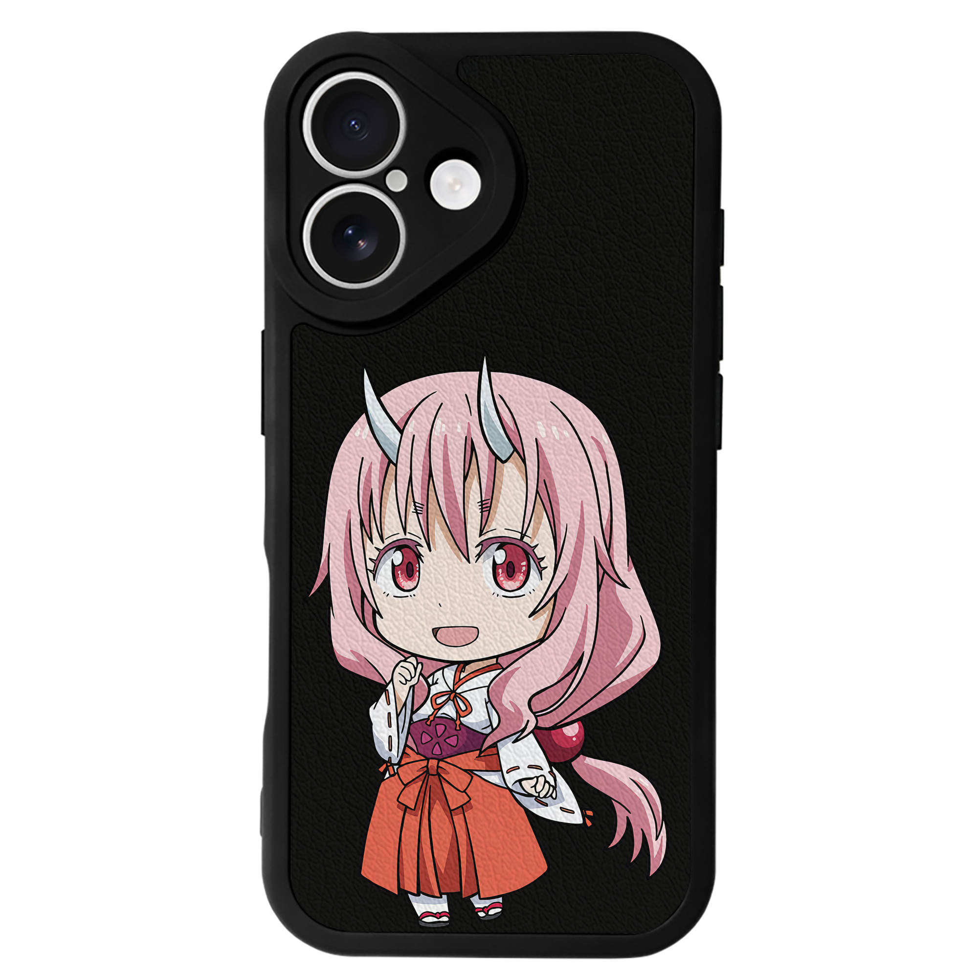 （画像用） 転スラ Regarding Reincarnated to Slime 【iPhone 16シリーズ対応】シリコンスマホケース（レザー調） 材質：シリコン